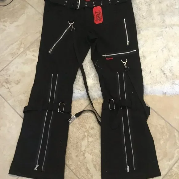 tripp nyc パンツ　34 TRIPP NYC Dirty X-Strap Pants [Dirty WASH Blue Denim] (US, Alpha